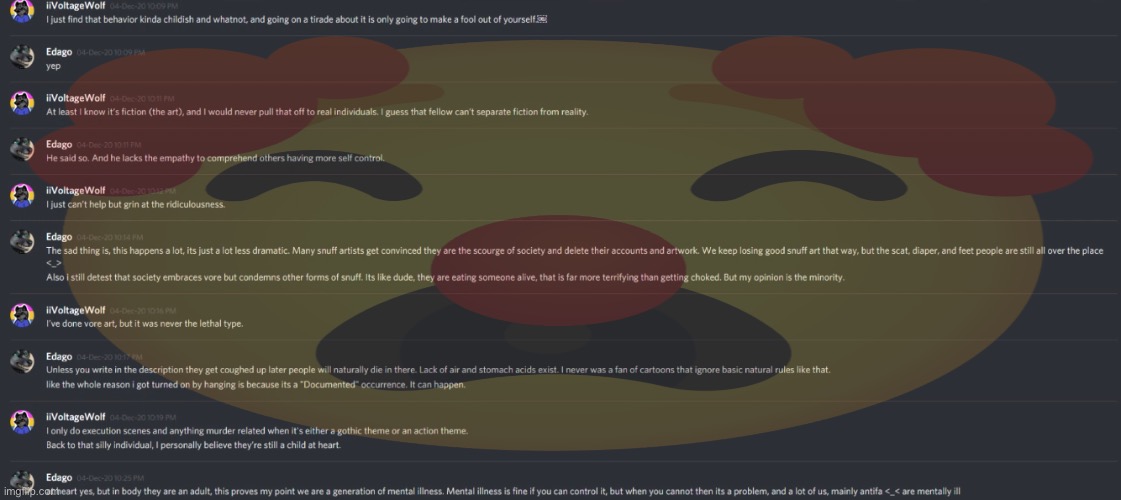 If you want to read it clearly, tell me. | image tagged in idiots on discord | made w/ Imgflip meme maker