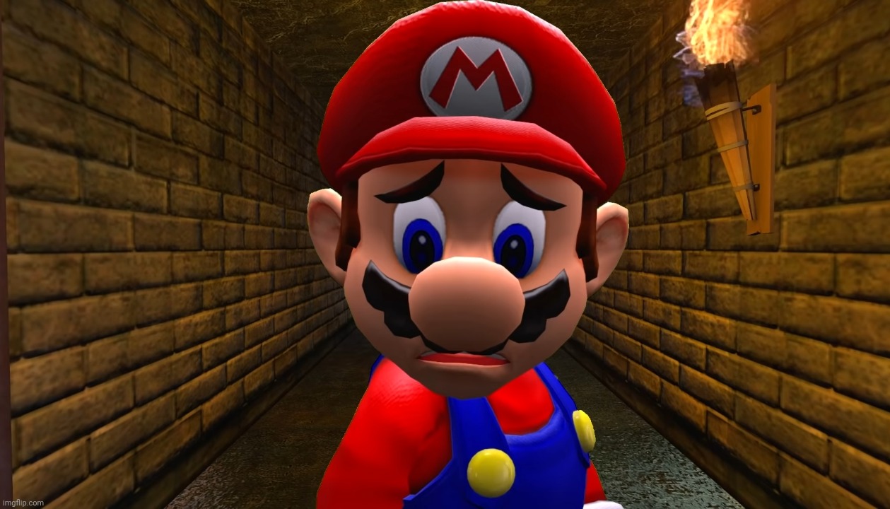 Sad Mario | image tagged in sad mario | made w/ Imgflip meme maker