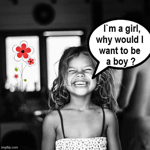 I`m a Girl ! | image tagged in girls vs boys | made w/ Imgflip meme maker