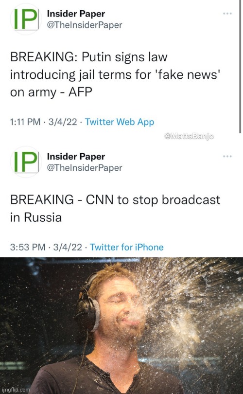 Did CNN just Admit they're fake news..I think so | image tagged in laugh spit,cnn fake news,msm lies | made w/ Imgflip meme maker