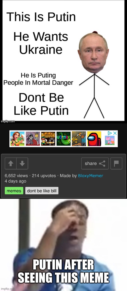 PUTIN AFTER SEEING THIS MEME | made w/ Imgflip meme maker
