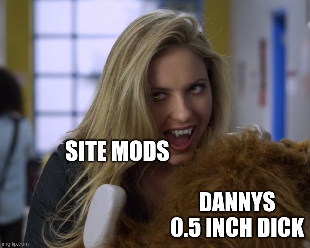 the j | SITE MODS; DANNYS 0.5 INCH DICK | made w/ Imgflip meme maker