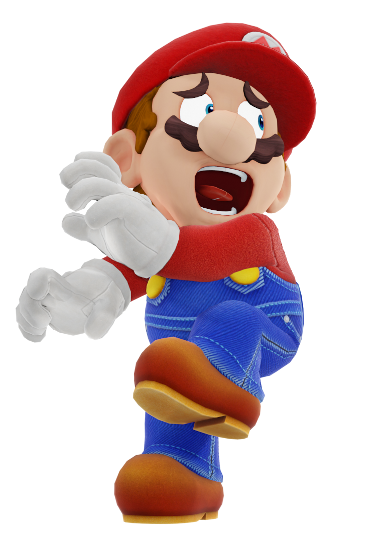 High Quality Mario scared Blank Meme Template