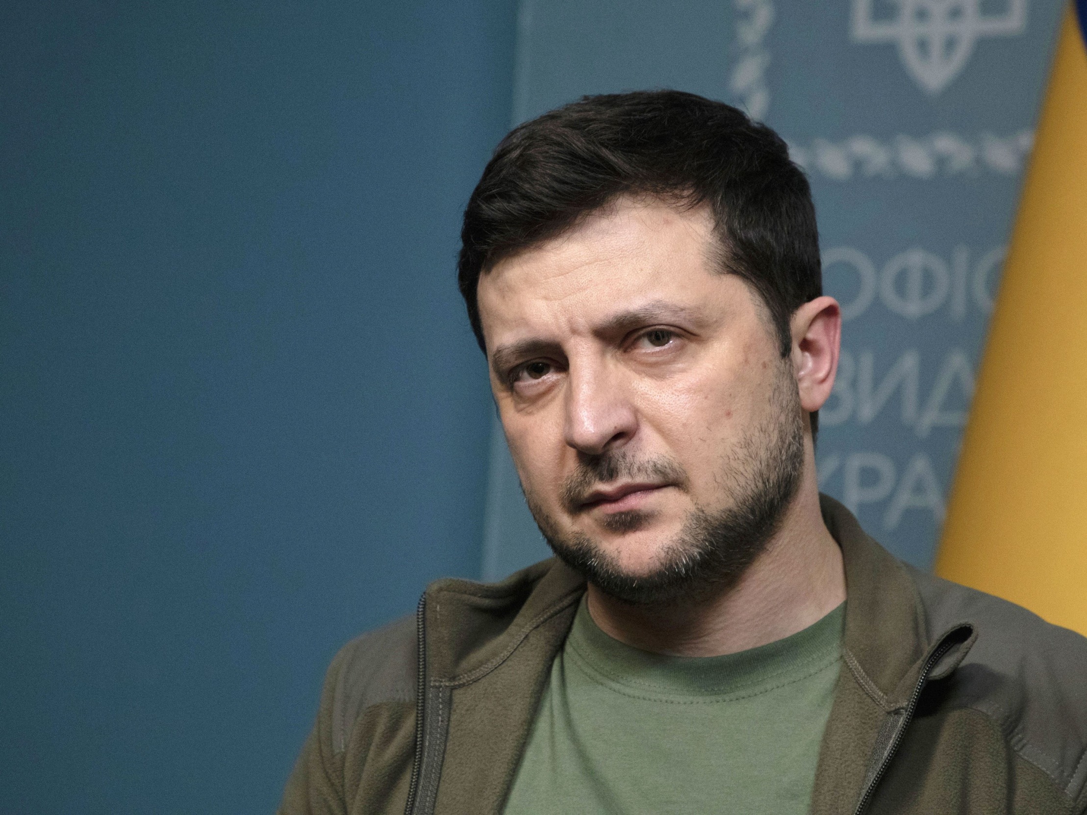 High Quality Zelensky Tough Guy Blank Meme Template