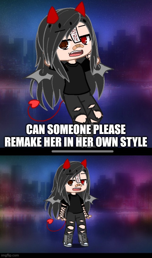 Thx | CAN SOMEONE PLEASE REMAKE HER IN HER OWN STYLE | image tagged in nhhcd,sgm full vyn ky fhiyb | made w/ Imgflip meme maker