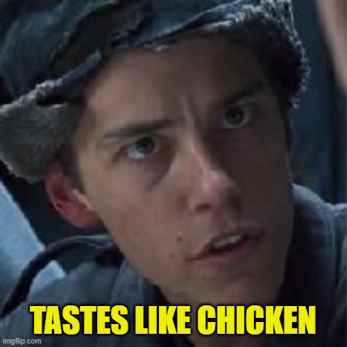 Matrix Mouse | TASTES LIKE CHICKEN | image tagged in matrix mouse | made w/ Imgflip meme maker