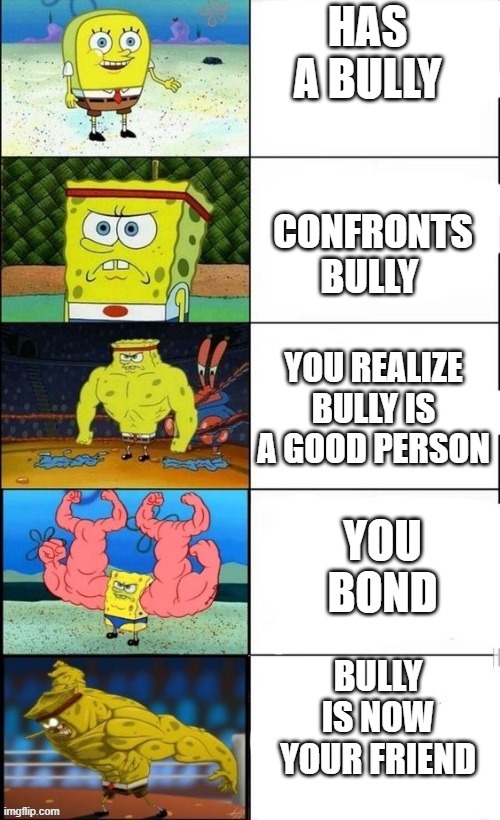 bully | image tagged in funny memes,wholesome | made w/ Imgflip meme maker