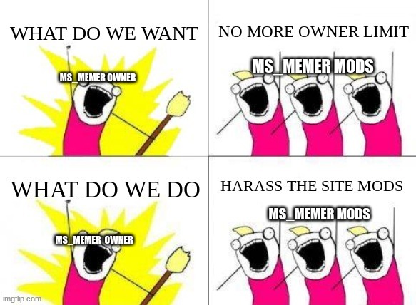 MS_MEMER MODS; MS_MEMER OWNER; MS_MEMER MODS; MS_MEMER  OWNER | made w/ Imgflip meme maker