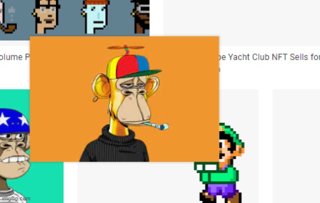 Luigi stealing an nft | made w/ Imgflip meme maker