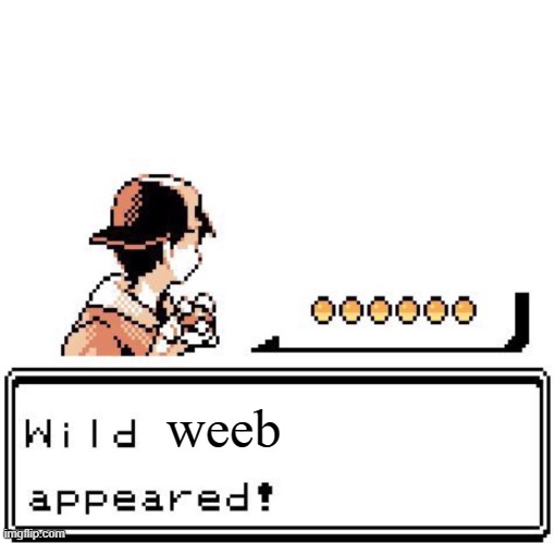 Blank Wild Pokemon Appears | weeb | image tagged in blank wild pokemon appears | made w/ Imgflip meme maker