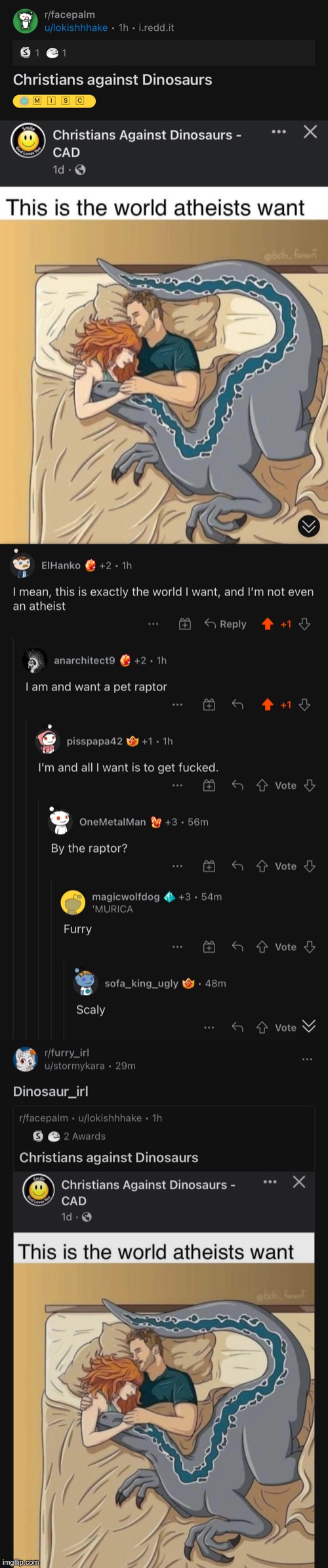 Believe it or not, IT GOT CROSSPOSTED AFTER THOSE COMMENTS WERE MADE (cursed comments moment) | made w/ Imgflip meme maker