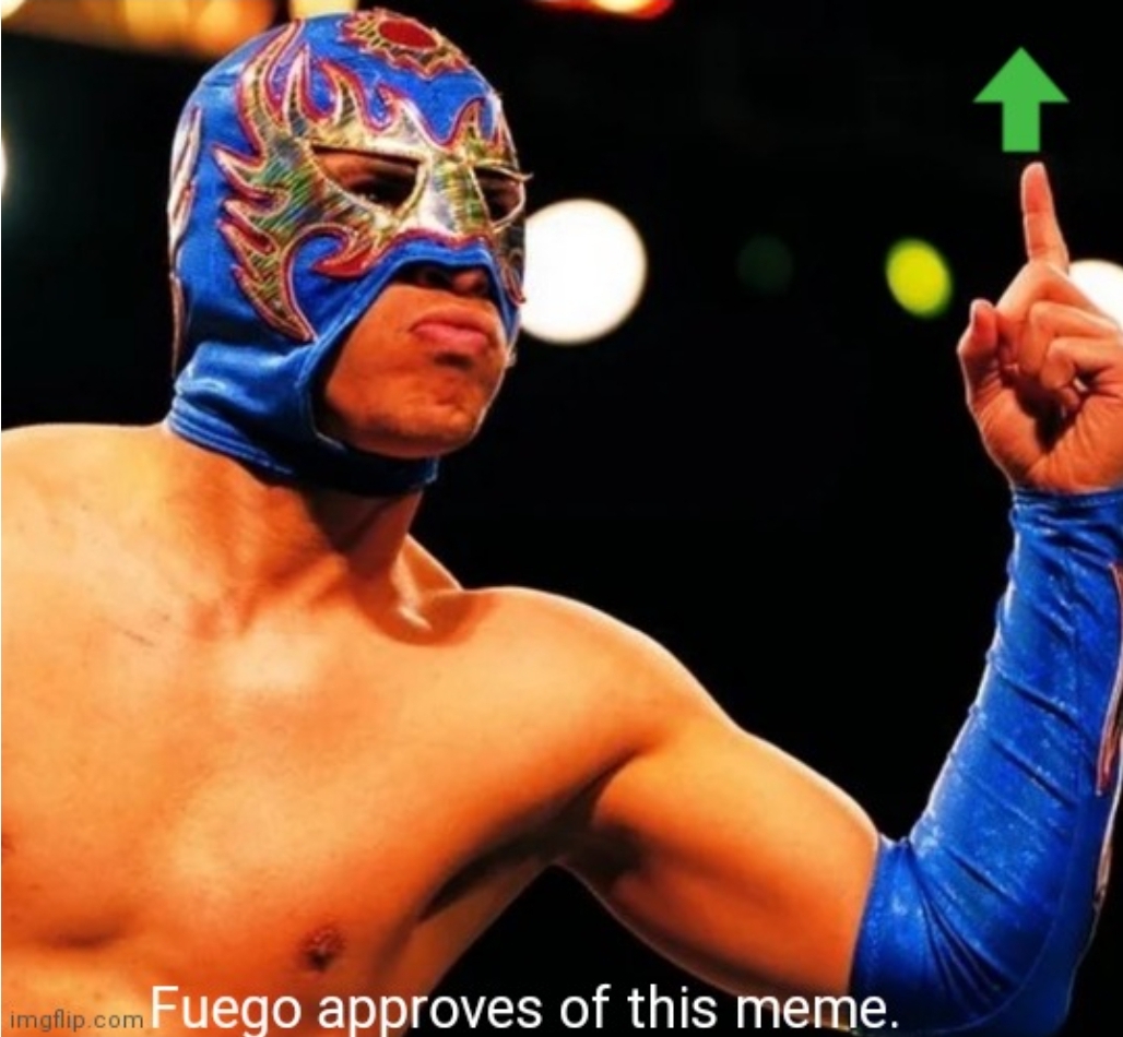 Fuego Approves of this Meme Blank Meme Template