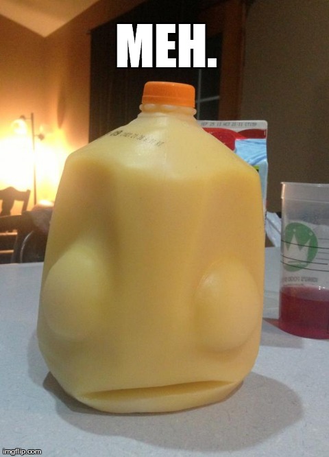 Indifferent OJ | MEH. | image tagged in funny,drunk,sad | made w/ Imgflip meme maker