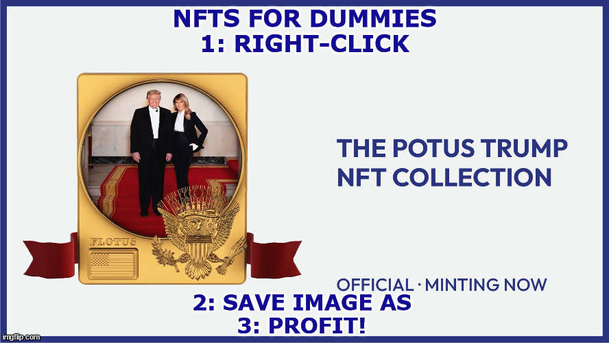 NFT For Dummies | NFTS FOR DUMMIES
1: RIGHT-CLICK; 2: SAVE IMAGE AS
3: PROFIT! | image tagged in nft,pogs,ripoff | made w/ Imgflip meme maker