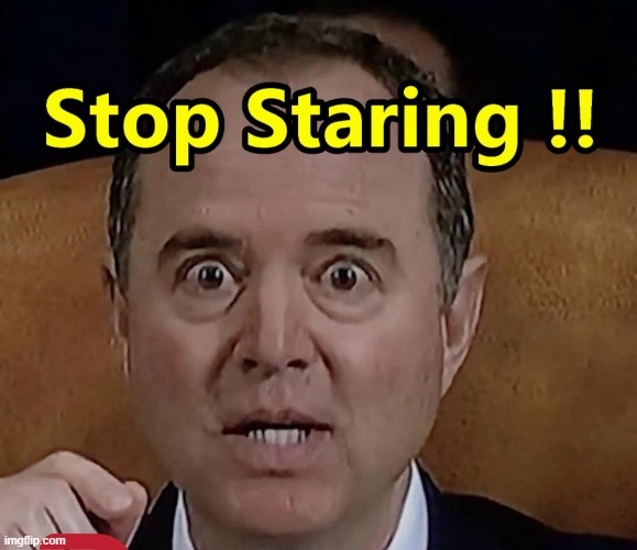 Adam Schiffy Stares | image tagged in adam schiff,bug eyes | made w/ Imgflip meme maker