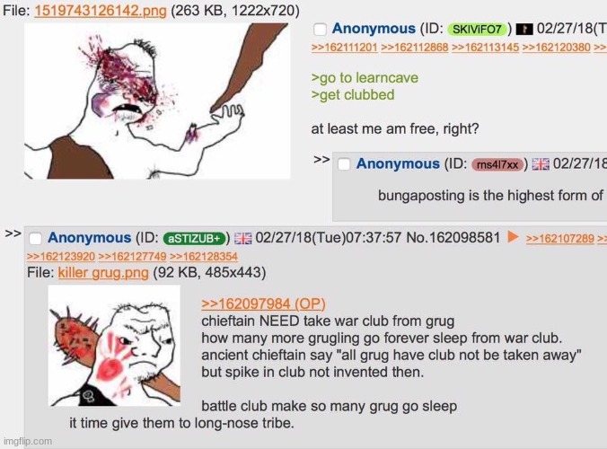 grug need to take warclub from other gruggies war club make grug go forever sleep (gun rights primitive edition) | made w/ Imgflip meme maker