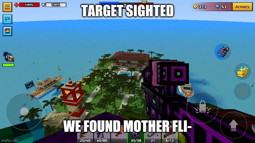 TARGET SIGHTED WE FOUND MOTHER FLI- | made w/ Imgflip meme maker