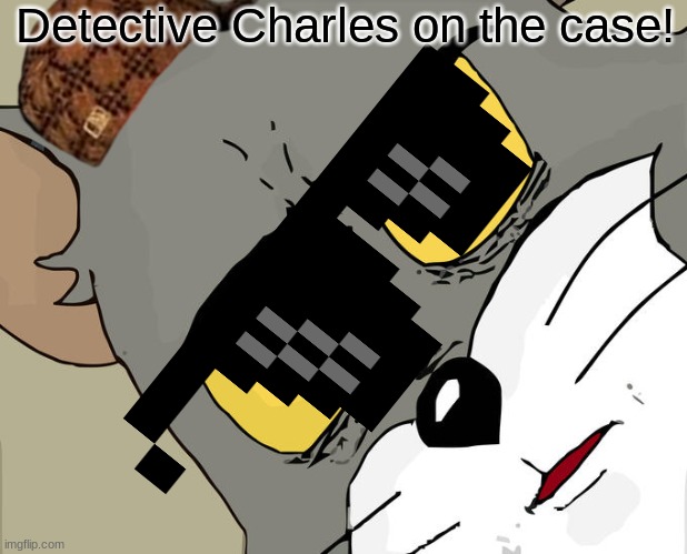 Unsettled Tom Meme | Detective Charles on the case! | image tagged in memes,unsettled tom | made w/ Imgflip meme maker