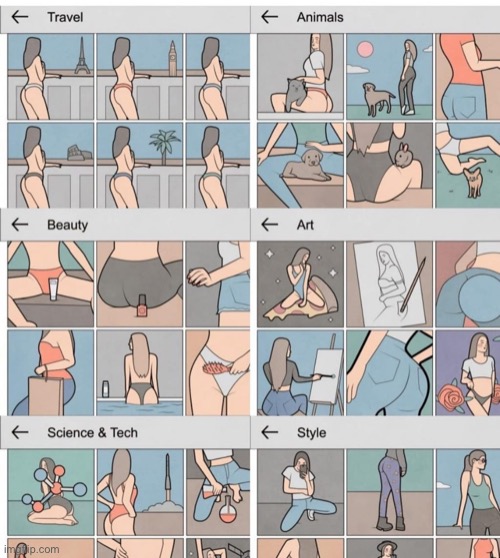 image tagged in women and their hobbies | made w/ Imgflip meme maker