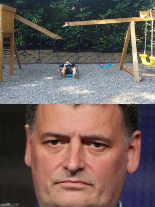 Broken | image tagged in you ruined my childhood,swing,playground,broken,you had one job,memes | made w/ Imgflip meme maker