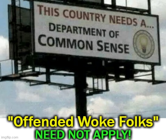 Take me down to the paradise city, where the grass is green and the girls are pretty. | "Offended Woke Folks"; NEED NOT APPLY! | image tagged in politics,liberals vs conservatives,common sense,not common core,america,liberalism is a mental disorder | made w/ Imgflip meme maker