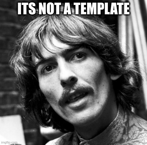 Hi George | ITS NOT A TEMPLATE | image tagged in hi george | made w/ Imgflip meme maker