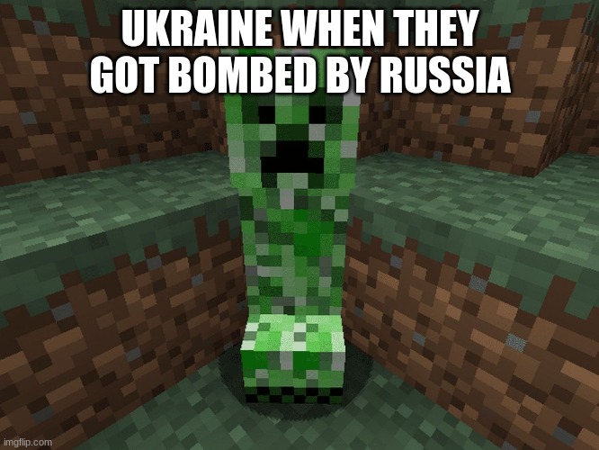 Bomb | UKRAINE WHEN THEY GOT BOMBED BY RUSSIA | image tagged in nuclear bomb | made w/ Imgflip meme maker