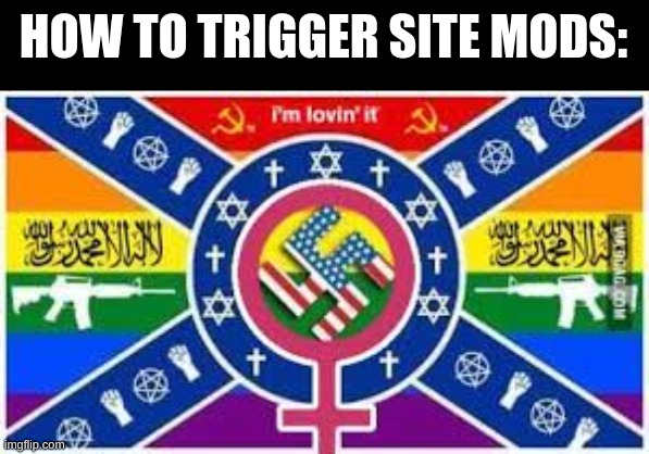 alright don't do the ban thingy, it's just a joke | HOW TO TRIGGER SITE MODS: | made w/ Imgflip meme maker