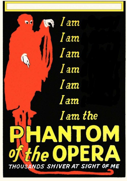 High Quality I am the Phantom of the Opera Blank Meme Template