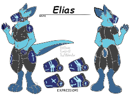 Elias the protogen ref sheet Blank Meme Template