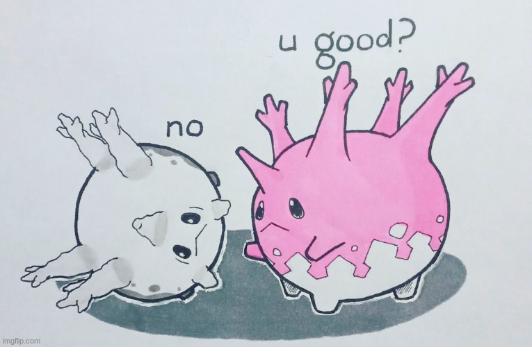 U good? corsola edition | image tagged in u good corsola edition | made w/ Imgflip meme maker