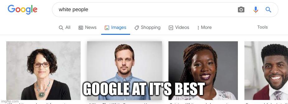 racism is fun | GOOGLE AT IT'S BEST | image tagged in black people,white people,kfc | made w/ Imgflip meme maker