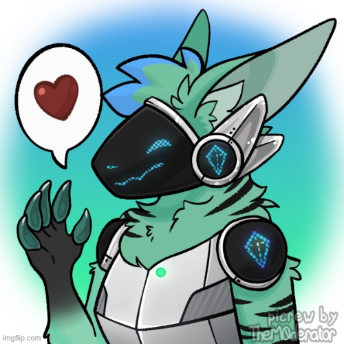 my protogen fursona I created on Picrew | image tagged in furries,furry,cute,love | made w/ Imgflip meme maker