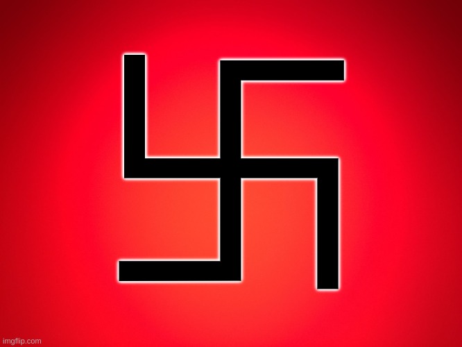 swastika emoji | 卐 | image tagged in red background | made w/ Imgflip meme maker