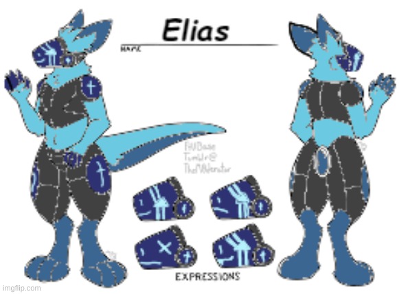 Elias the protogen ref sheet | image tagged in elias the protogen ref sheet | made w/ Imgflip meme maker