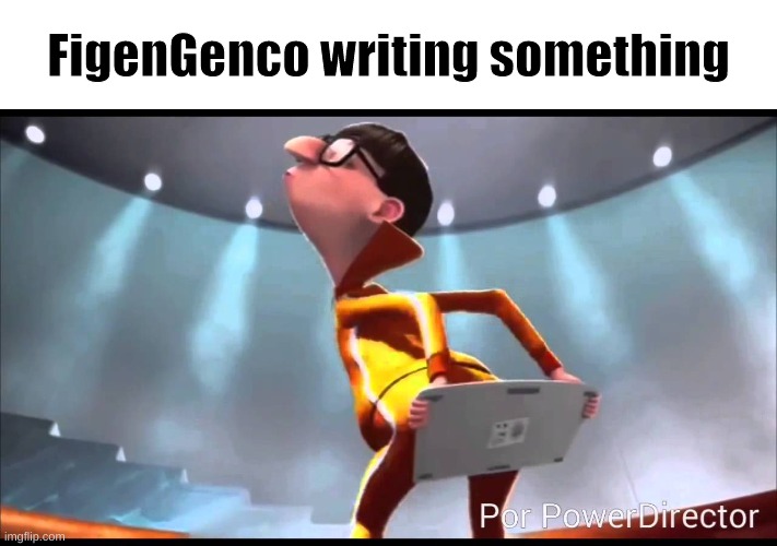 My brain loses braincells trying to understand what they write-- ((Not to hate on them or anything | FigenGenco writing something | image tagged in vector keyboard | made w/ Imgflip meme maker