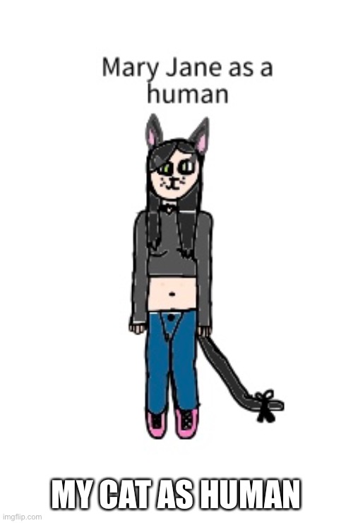 MY CAT AS HUMAN | made w/ Imgflip meme maker