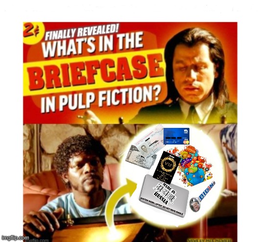 WHY THEY NEVER SHOWED US WHAT WAS INSIDE MARSELLUS WALLACE BRIEFCASE | image tagged in hunter biden,joe biden,pulp fiction,russian hackers,joe biden worries,hunter bidens laptop | made w/ Imgflip meme maker