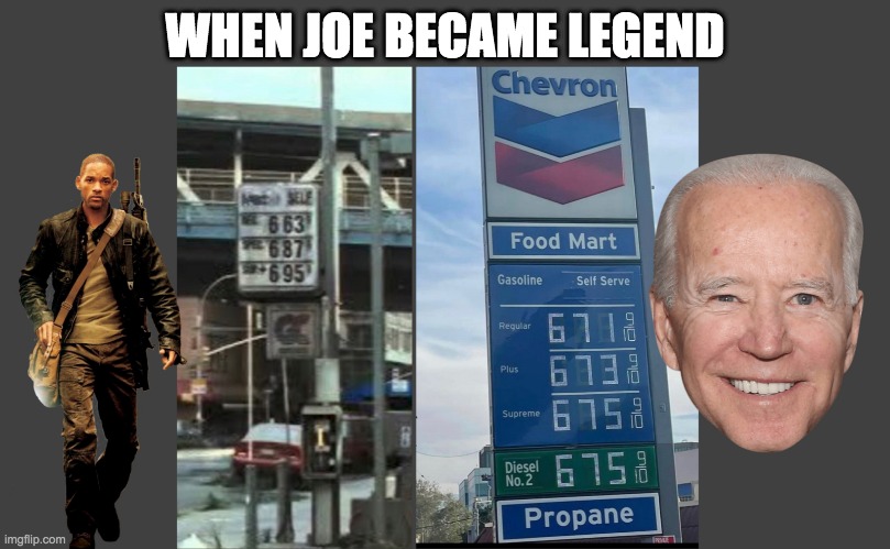 When Joe Became Legend | WHEN JOE BECAME LEGEND | image tagged in joe biden,biden,inflation,gas prices,russia,build back better | made w/ Imgflip meme maker