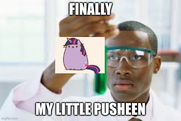 It is real guys | FINALLY; MY LITTLE PUSHEEN | image tagged in finally,memes,pusheen | made w/ Imgflip meme maker