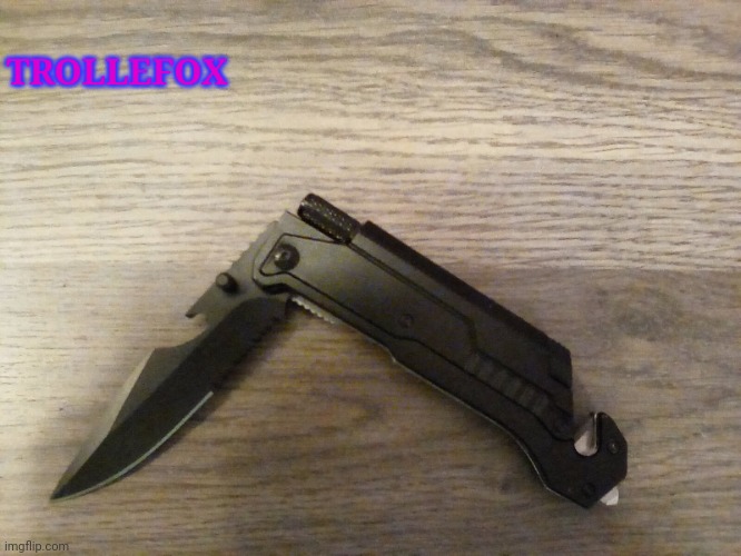 Knife | TROLLEFOX | image tagged in knife | made w/ Imgflip meme maker