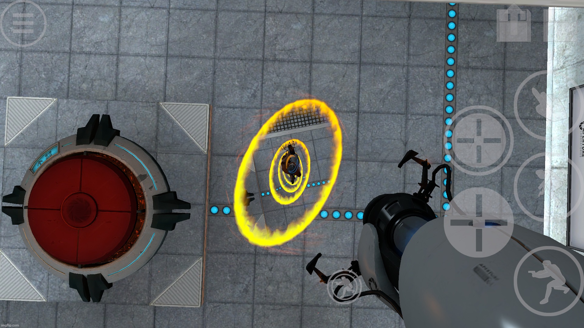 ye, playing some portal on mobile | made w/ Imgflip meme maker