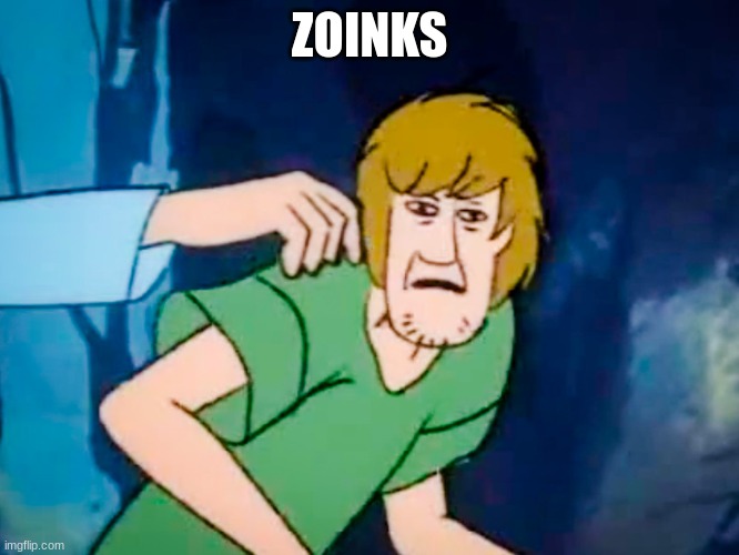 Shaggy meme | ZOINKS | image tagged in shaggy meme | made w/ Imgflip meme maker