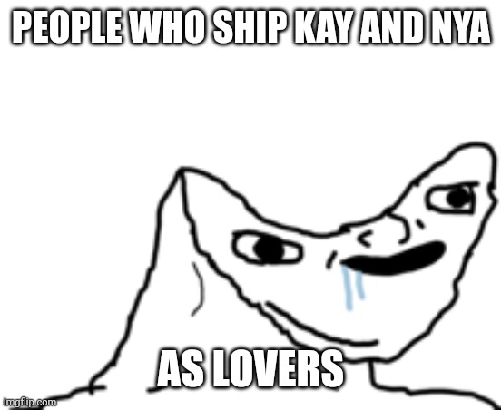 WTF THEY ARE SIBLINGS! | PEOPLE WHO SHIP KAY AND NYA; AS LOVERS | image tagged in dumb wojak,kai,nya,ninjago,incest,siblings | made w/ Imgflip meme maker