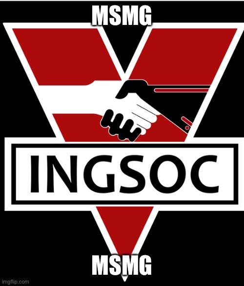 literally MSMG | MSMG; MSMG | image tagged in ingsoc sympole | made w/ Imgflip meme maker