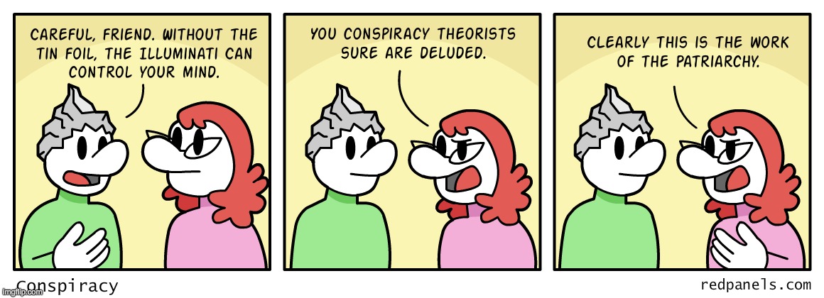 Every good conspiracy theory needs an invisible and un-falsifiable boogey man. Leftism is no exception. | made w/ Imgflip meme maker