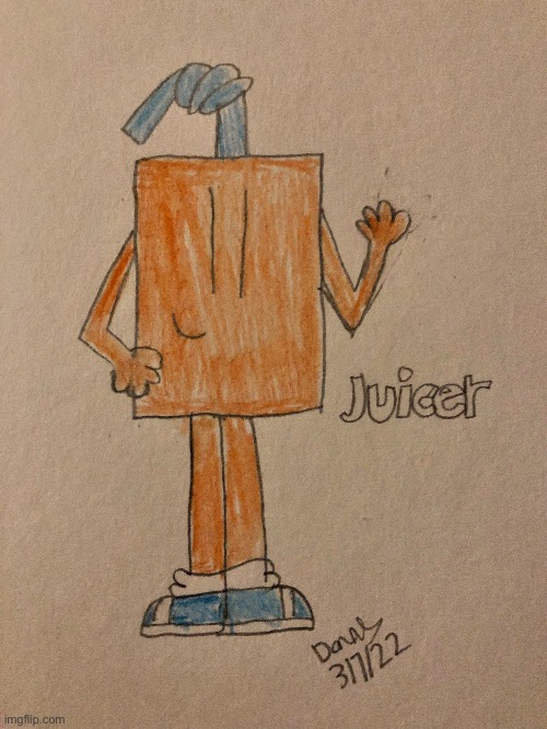 Juicer’s got a new look | image tagged in juicer,ocs | made w/ Imgflip meme maker