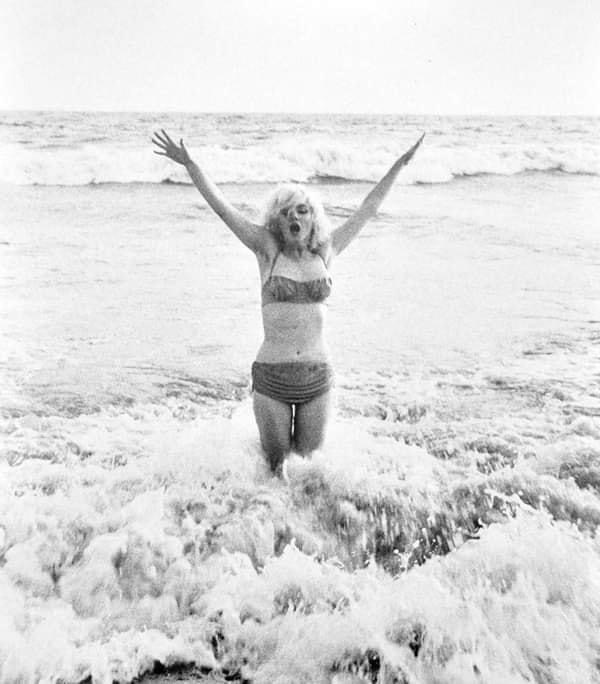 Marilyn Monroe beach Blank Meme Template