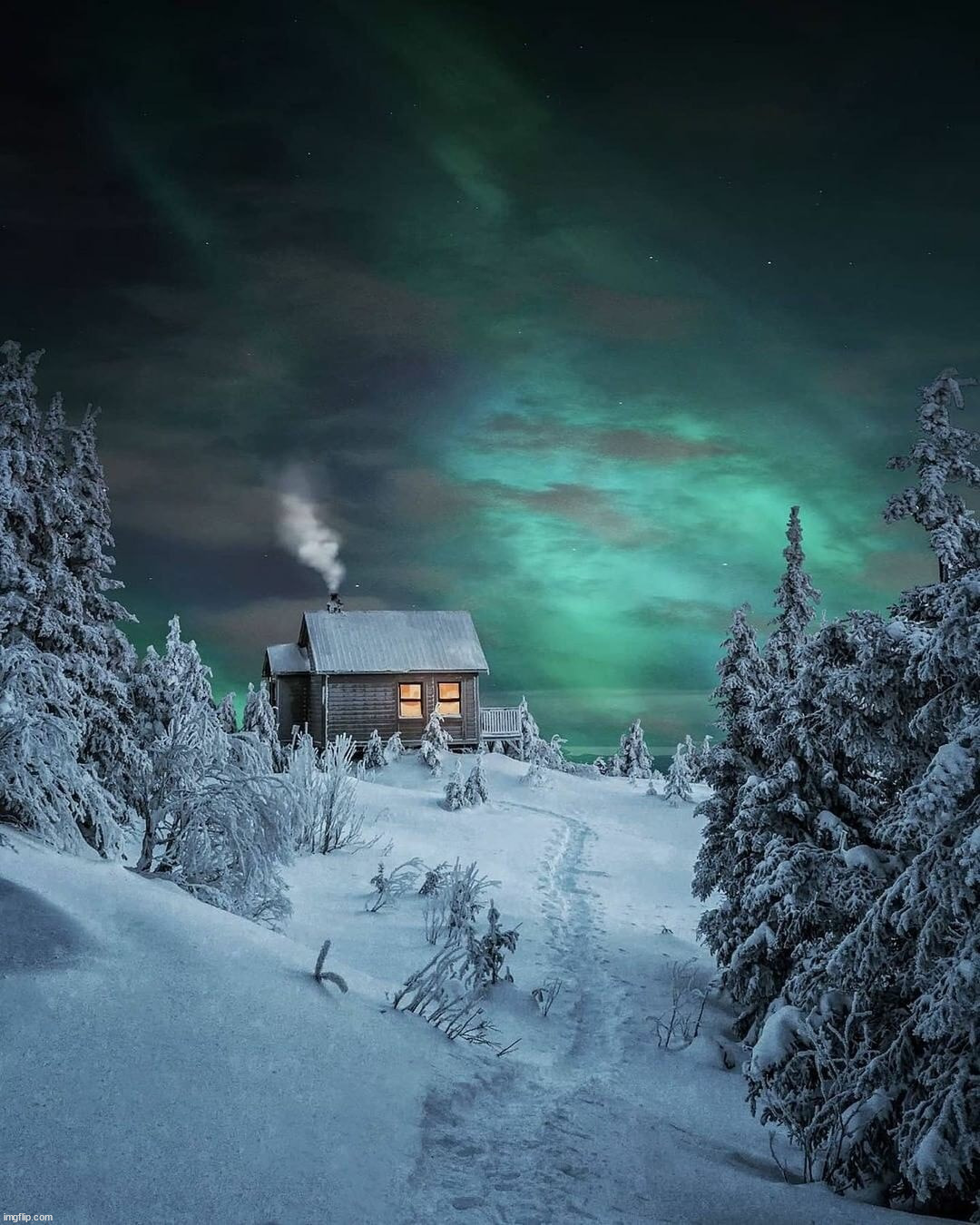 winter cabin | image tagged in awesome | made w/ Imgflip meme maker