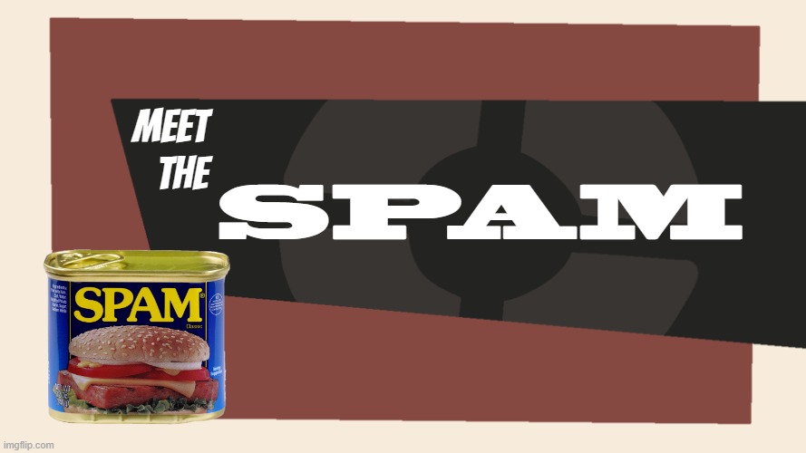 Here's a random meme, i guess |  MEET THE; SPAM | image tagged in meet the blank,memes,spam,meet the | made w/ Imgflip meme maker